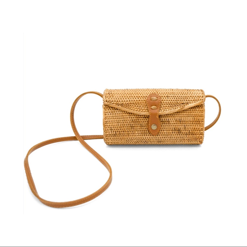 Ulu Rattan Crossbody Bag